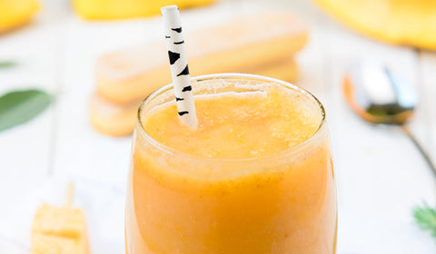 Vanilje proteinsmoothie med mango - Kinsarvik Naturkost