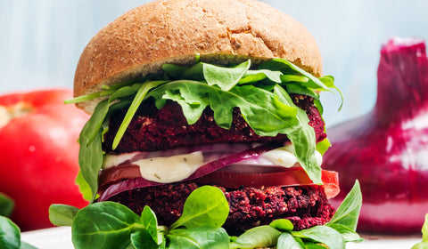 Vegansk rødbeteburger - Kinsarvik Naturkost