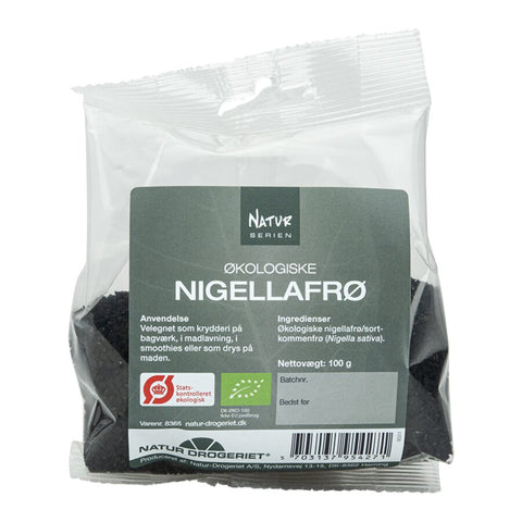 Naturdrogeriet Nigellafrø, svartfrø økologisk 100g 2025