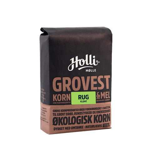 Holli Mølle økologisk klemt rug 700 g