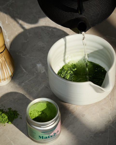 Matcha Latte step1