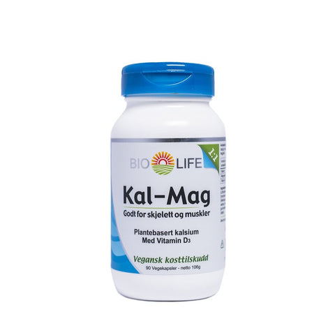 Kalsium-magnesium 90 kapsler Bio-Life