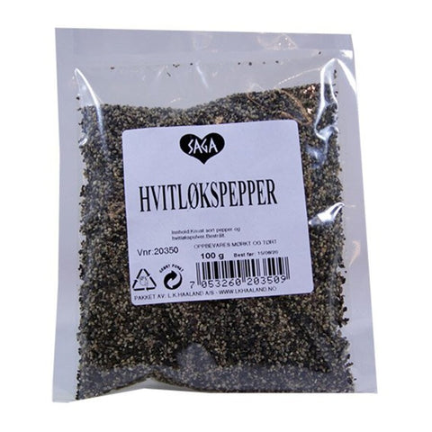 Saga hvitløkpepper pose 60 g