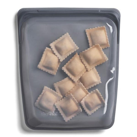Stasher silicone bag half gallon size ash 26 x 22 cm