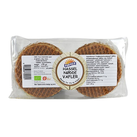 Rømer hasselnøttvafler med honning 175 g