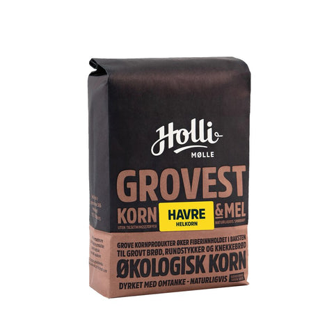 Holli Mølle økologisk havre helkorn 1 kg