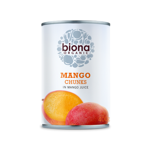 Biona mangobiter i mango juice 400 g