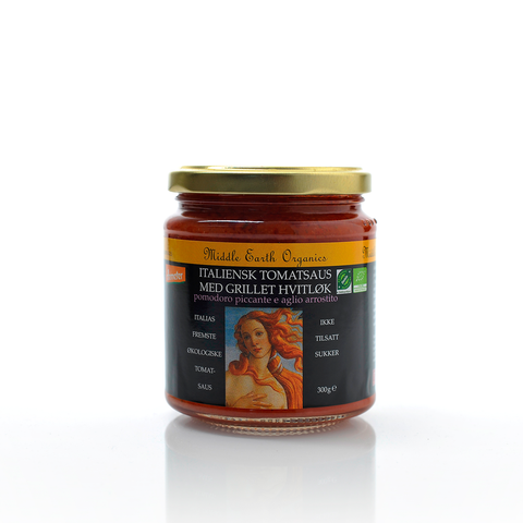 Middle Earth italiensk tomatsaus med hvitløk