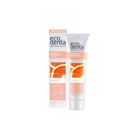 Ecodenta sensitive whitening tannkrem med Omyadent 100 ml - Kinsarvik NaturkostTannkrem uten fluorEcodenta4770001003206helsekost