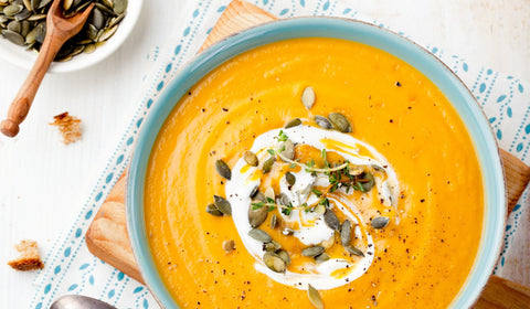Krydret gresskar- og gulrotsuppe - Kinsarvik Naturkost