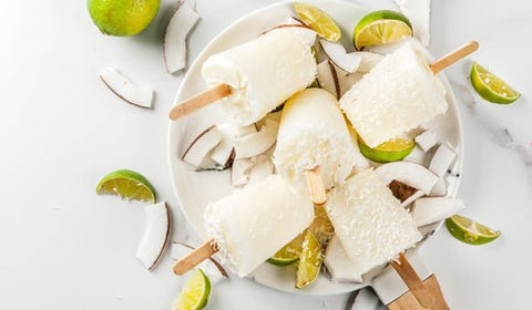 Lime & kokosnøtt ispinner - Kinsarvik Naturkost