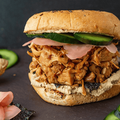 Vegansk umami jackfruit burger - Kinsarvik Naturkost