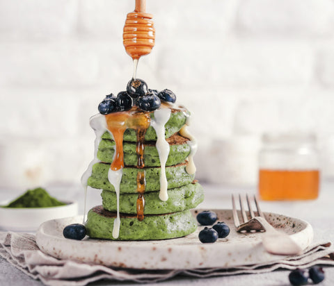 Veganske matcha pannekaker - Kinsarvik Naturkost