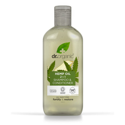 Dr Organic hemp oil shampoo & conditioner 2 in 1 265 ml
