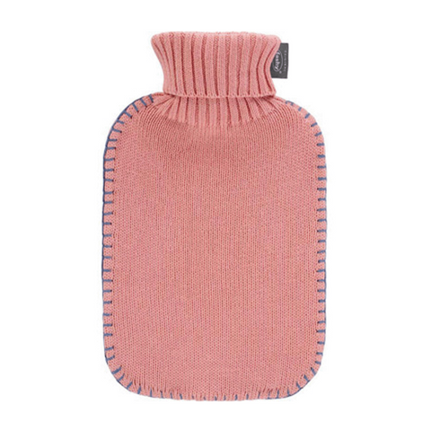 Fashy varmeflaske bomull aprikos 2 liter