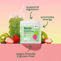 BLOOM GREENS STRAWBERRY KIWI 180 GR