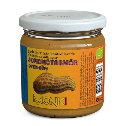Monki peanøttsmør crunchy med havsalt 330 g