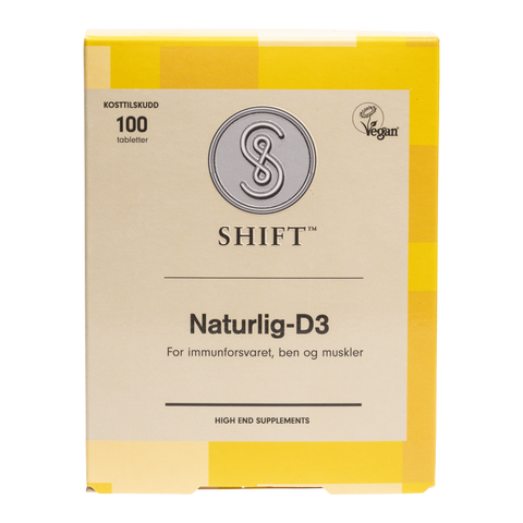 SHIFT Naturlig-D3 80µg 100 tabletter