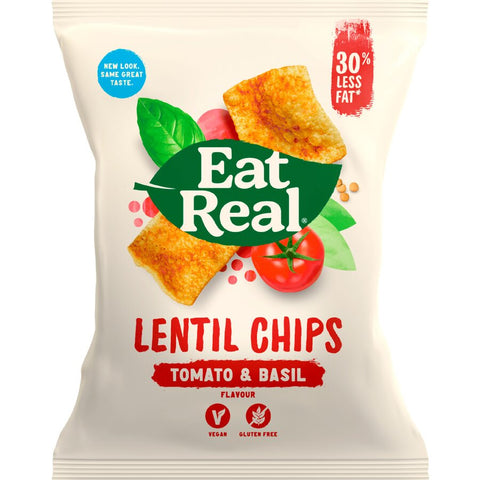 Eat Real linsechips tomat & basilikum 113 g
