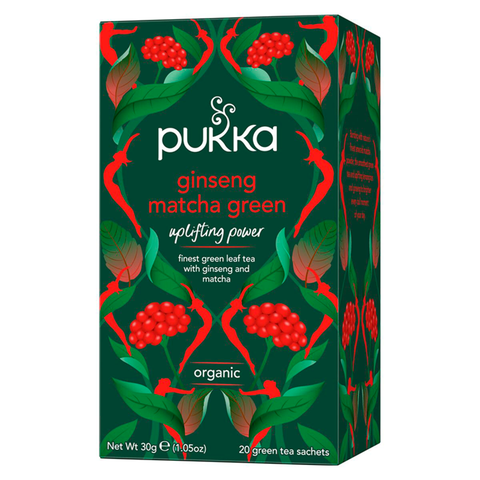 Pukka ginseng matcha green tea 20 poser