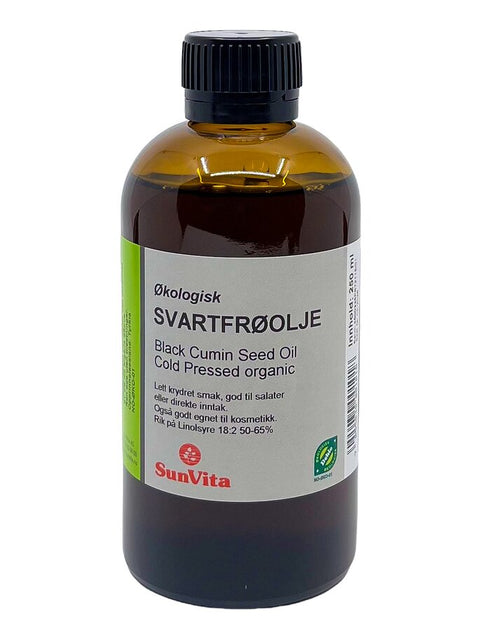 Svartfrøolje 250ml. Ny