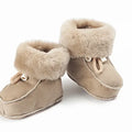 Ull Norge saueskinntøfler baby str 17/18 (0-8 mnd) off white
