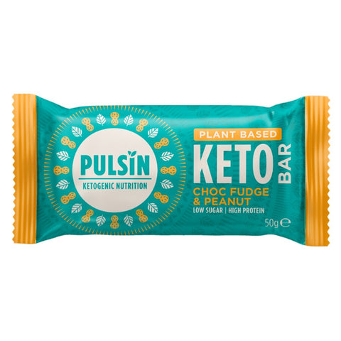 Pulsin keto bar choc fudge & peanut 50 g