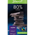 Berit mørk sjokolade 80% 80 g