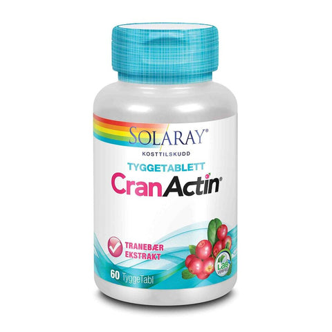 Solaray cranactin 60 tyggetabletter