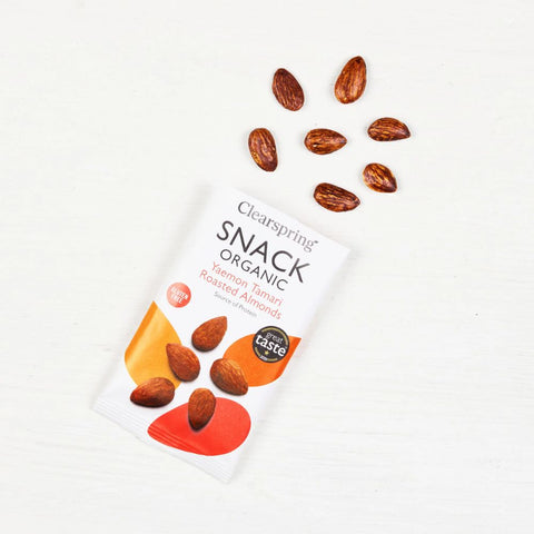 CLEARSPRING SNACK YAEMON TAMARI ROASTED ALMONDS 30 GR