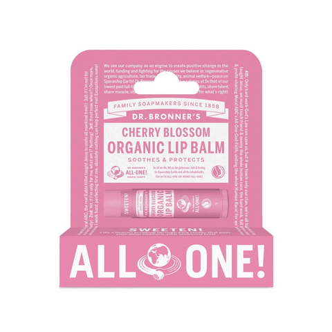 Dr Bronner cherry blossom lip balm  