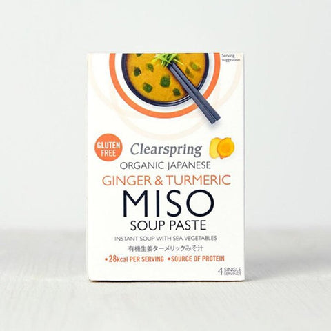 Clearspring hot & spicy instant misosuppe 4 x 15 g