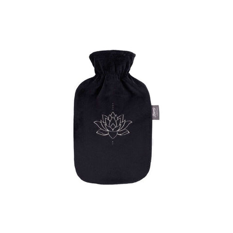 Fashy_varmeflaske_lotus_svart