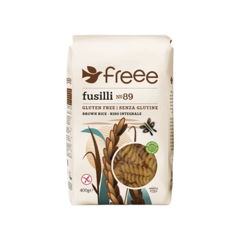 DOVES BROWN RICE FUSILLI PASTA GLUTEN FREE 400 GR