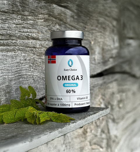 Easy Choice omega 3 1000 mg 60% 90 kapsler