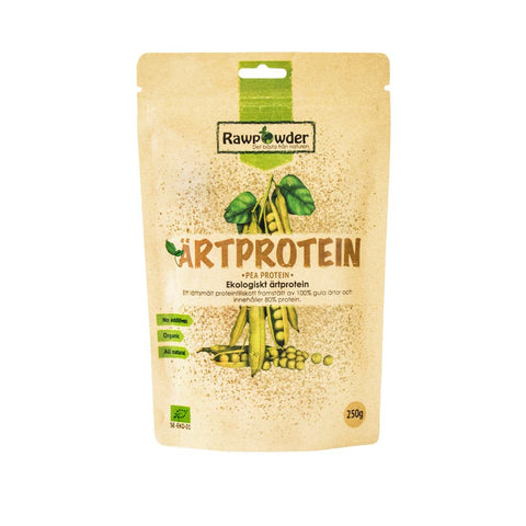 RAWPOWDER ERTEPROTEIN ISOLAT ØKOLOGISK 250 GR