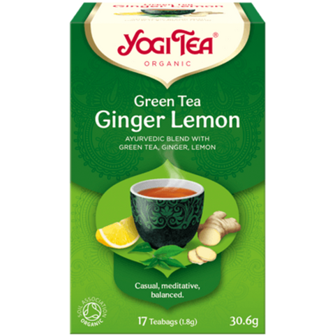 Yogi Tea green tea ginger lemon 17 poser