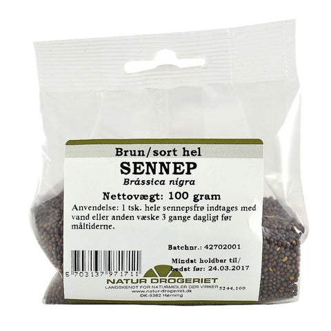 Natur drogeriet brun hel sennep 100 g