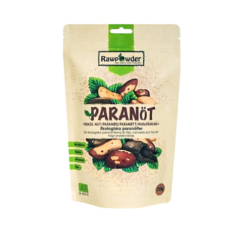 RAWPOWDER RAWPOWDER PARANØTTER ØKOLOGISK 250 GR