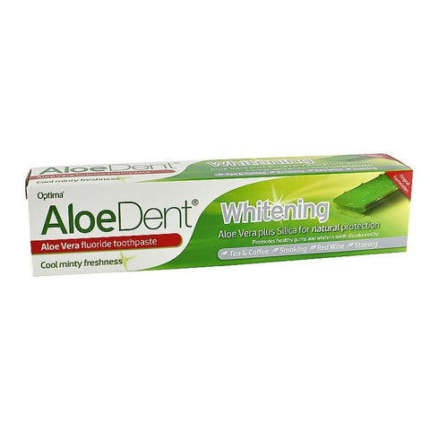 Aloe Dent whitening tannkrem m/fluor 100 ml - Kinsarvik NaturkostTannkrem med fluorAloedent5029354010409#helsekost#