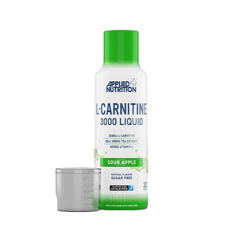 Applied Nutrition kosttilskudd liquid L - carnitine sour apple 480 ml - Kinsarvik NaturkostTreningApplied nutrition634158743412helsekost