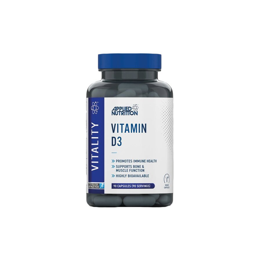 Applied Nutrition Vitamin D3 - 90 Kapsler - Kinsarvik NaturkostVitamin DApplied nutrition5056555205365helsekost