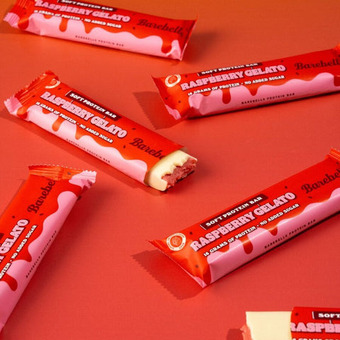 Barebells proteinbar raspberry gelato 55 g - Kinsarvik NaturkostProteinbarerBarebells7340001807950helsekost