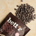 Bett´r mørke sjokoladeknapper 200 g - Kinsarvik NaturkostBaketilsetningBett´r3800233780826helsekost