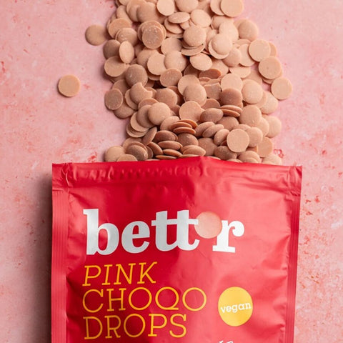 Bett’r rosa sjokoladeknapper med jordbær 200 g - Kinsarvik NaturkostBett´r3800233780857helsekost