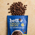Bett´r sjokoladeknapper uten tilsatt sukker 200 g - Kinsarvik NaturkostBaketilsetningBett´r3800233780864helsekost