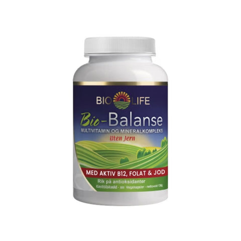 Bio Life Bio-Balanse uten jern 100 kapsler - Kinsarvik NaturkostMultimineralerBio life5060319000998#helsekost#