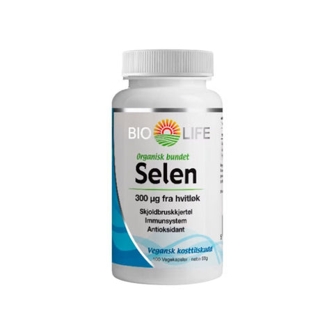 Bio Life Selen 100 kapsler - Kinsarvik NaturkostSelenBio life7037391448169#helsekost#