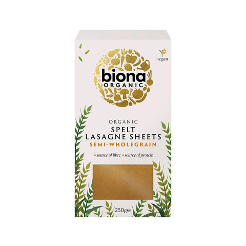 Biona lasagneplater spelt 250 gr - Kinsarvik NaturkostPastaBiona5032722318793helsekost
