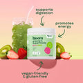 Bloom greens & superfoods strawberry kiwi 180 g - Kinsarvik NaturkostAnnen supermatBloom nutrition5056569903189helsekost